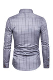 Talla Grande Slim Camisa Para Hombre