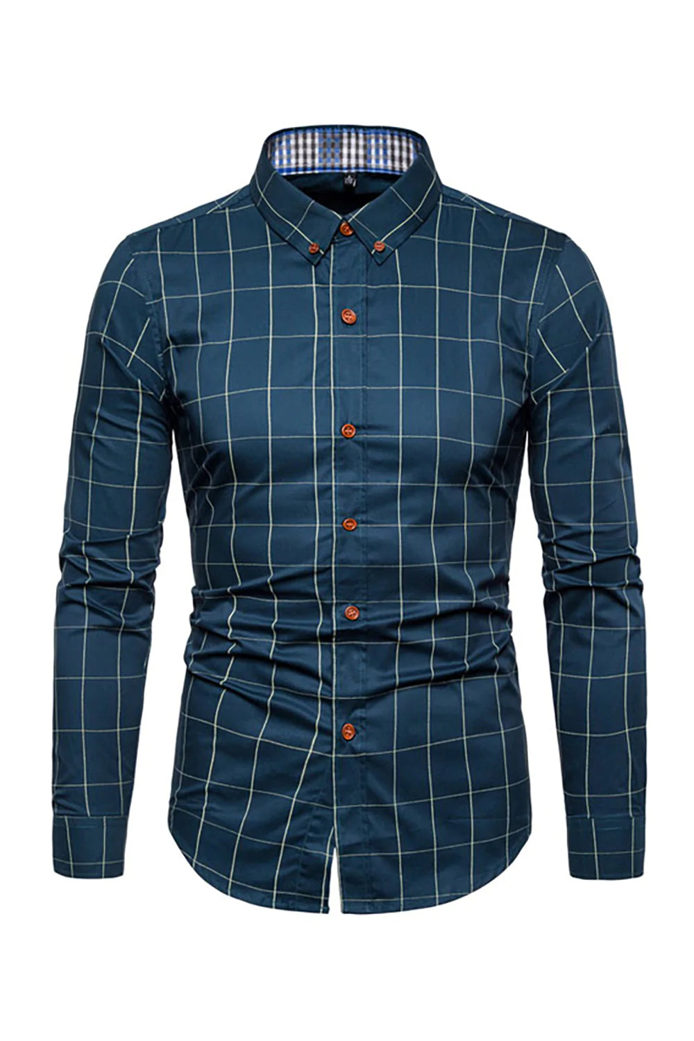 Talla Grande Slim Camisa Para Hombre