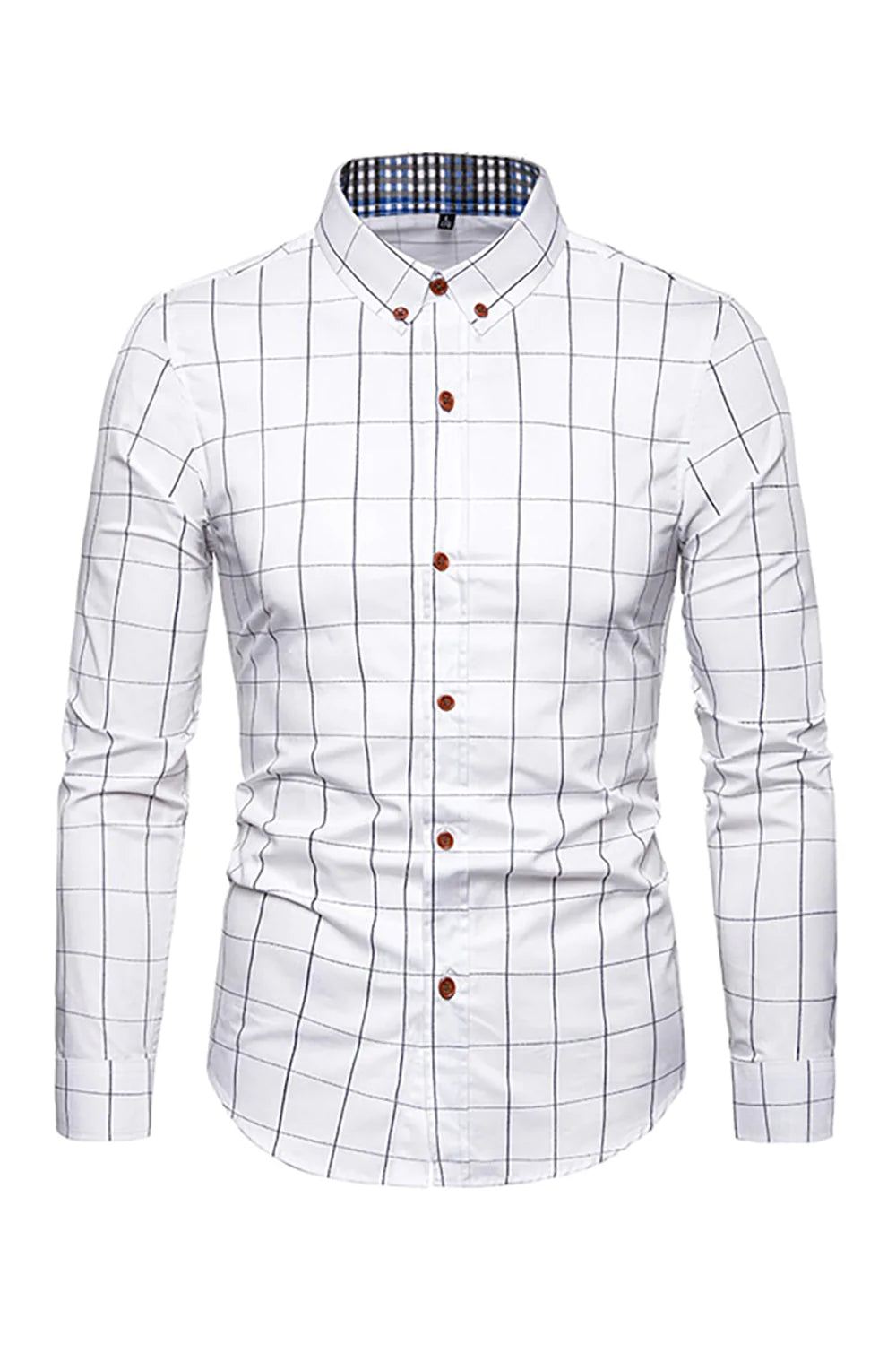 Talla Grande Slim Camisa Para Hombre