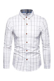 Talla Grande Slim Camisa Para Hombre