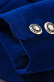 Chalet negro solapa terciopelo mujer blazer