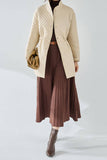 Chaqueta acolchada ligera con botones negros