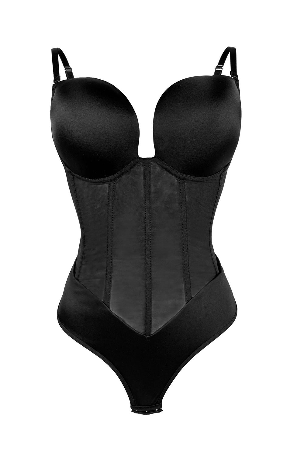 Negro Faja Reductor de Abdomen y Glúteos Shapewear