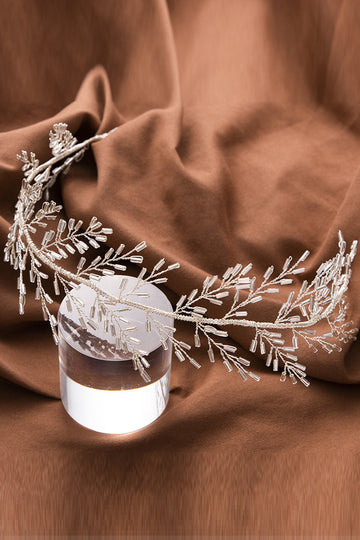 Diadema de boda Sliver Beads