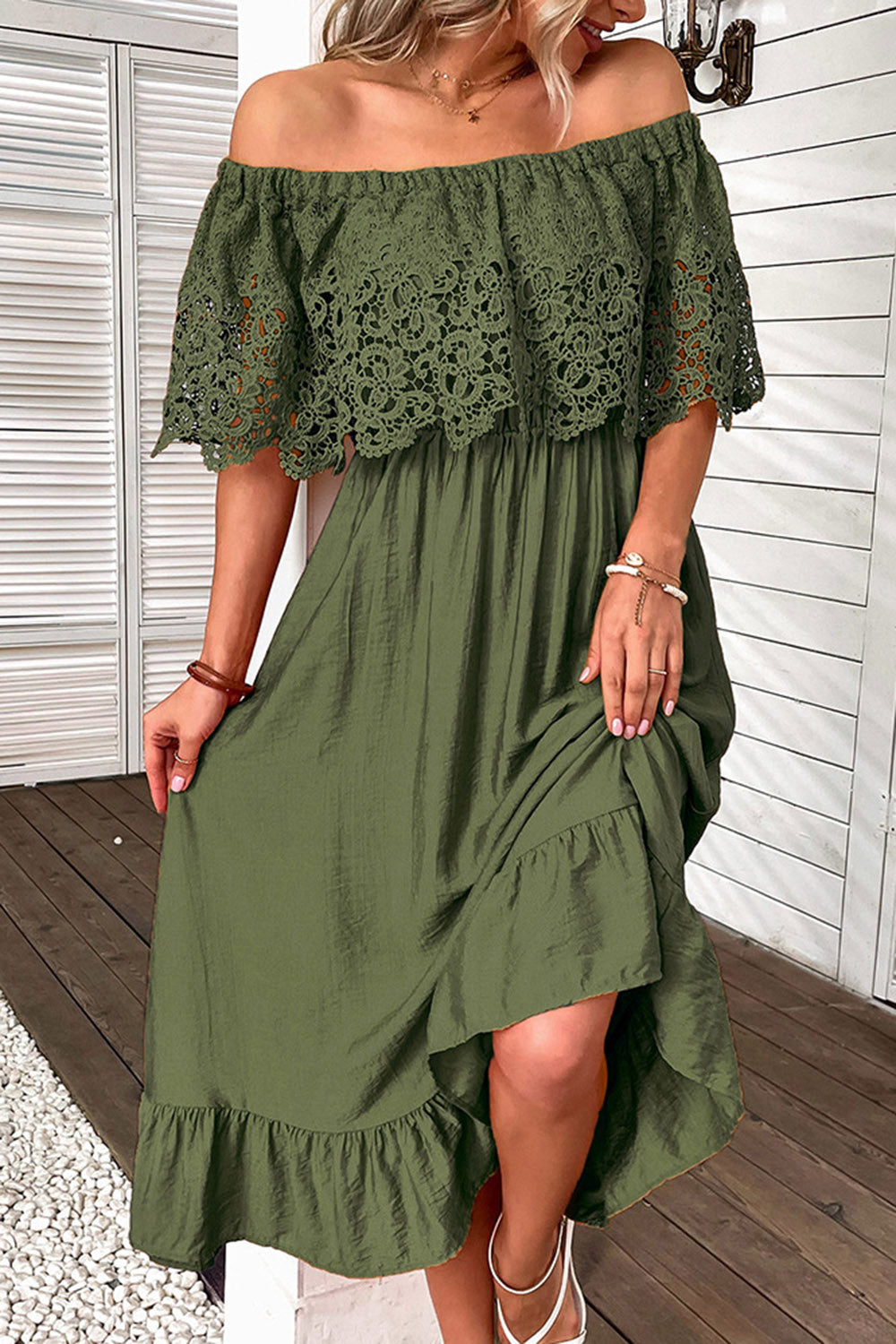 Vestido Boho Naranja Fuera del Hombre