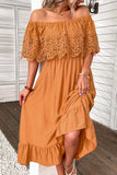 Vestido Boho Naranja Fuera del Hombre