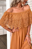 Vestido Boho Naranja Fuera del Hombre