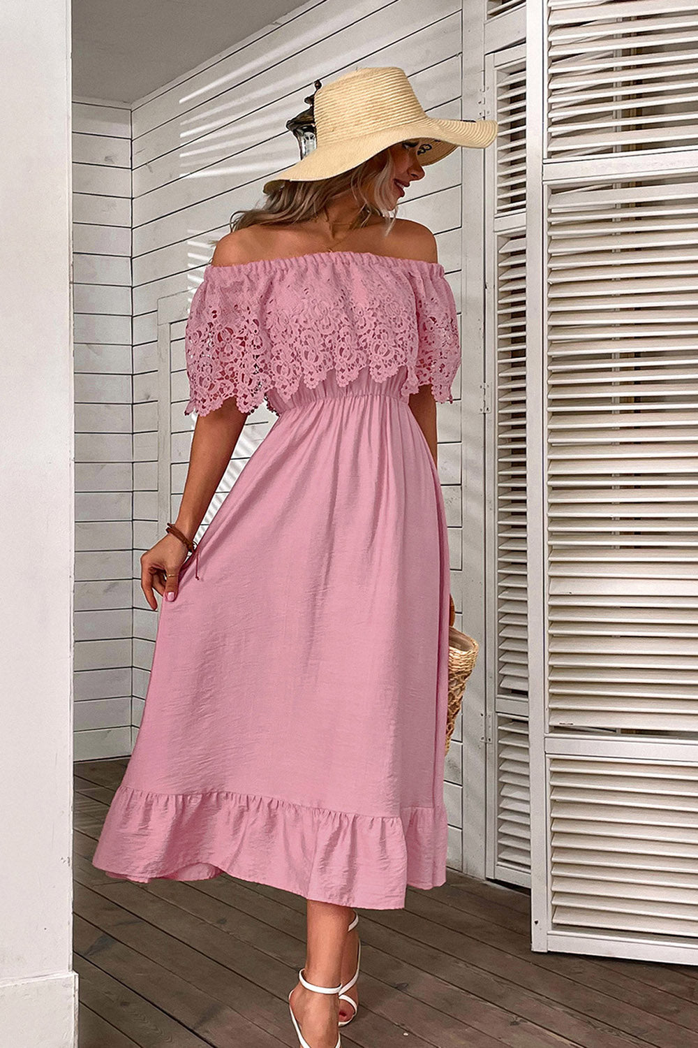 Vestido Boho Naranja Fuera del Hombre