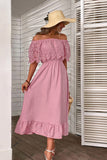 Vestido Boho Naranja Fuera del Hombre