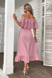 Vestido Boho Naranja Fuera del Hombre