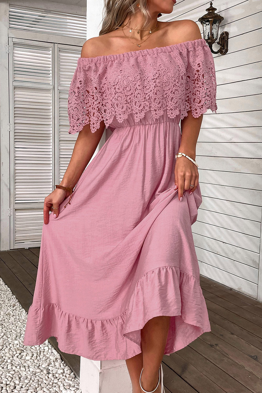 Vestido Boho Naranja Fuera del Hombre