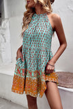 Halter Vestido de Verano Verde