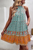 Halter Vestido de Verano Verde