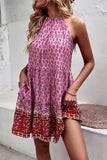 Halter Vestido de Verano Verde