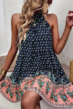 Halter Vestido de Verano Verde