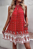 Halter Vestido de Verano Verde