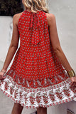 Halter Vestido de Verano Verde