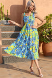 Vestido Boho de Verano Amarillo Floral