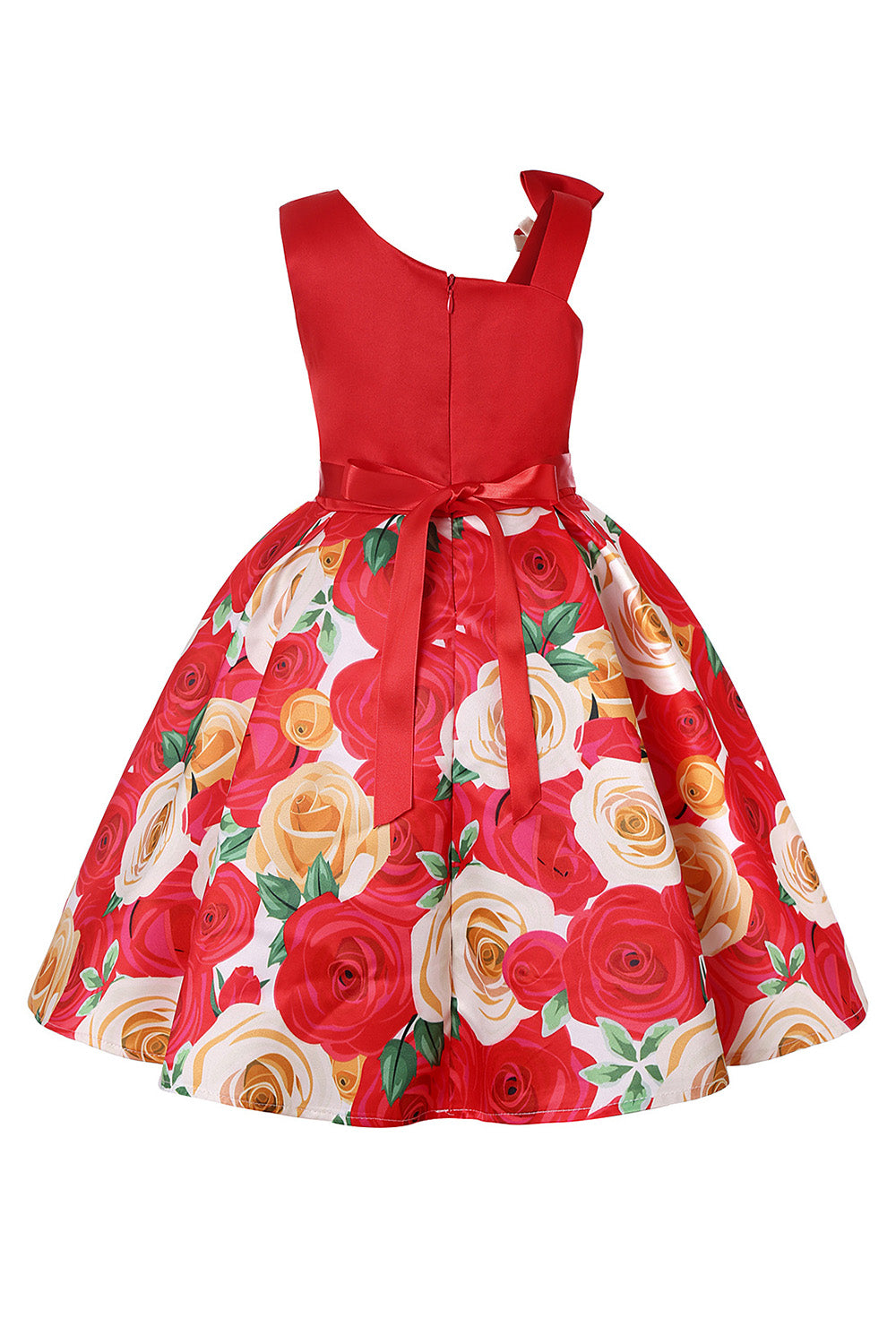 Niña Vestido de Fiesta Sin Mangas Púrpura Floral