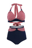 Bañador Negro Lunares Halter