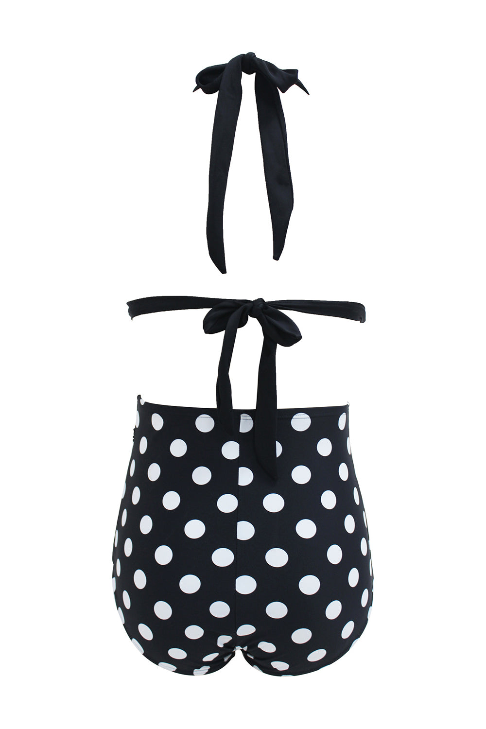 Bañador Negro Lunares Halter