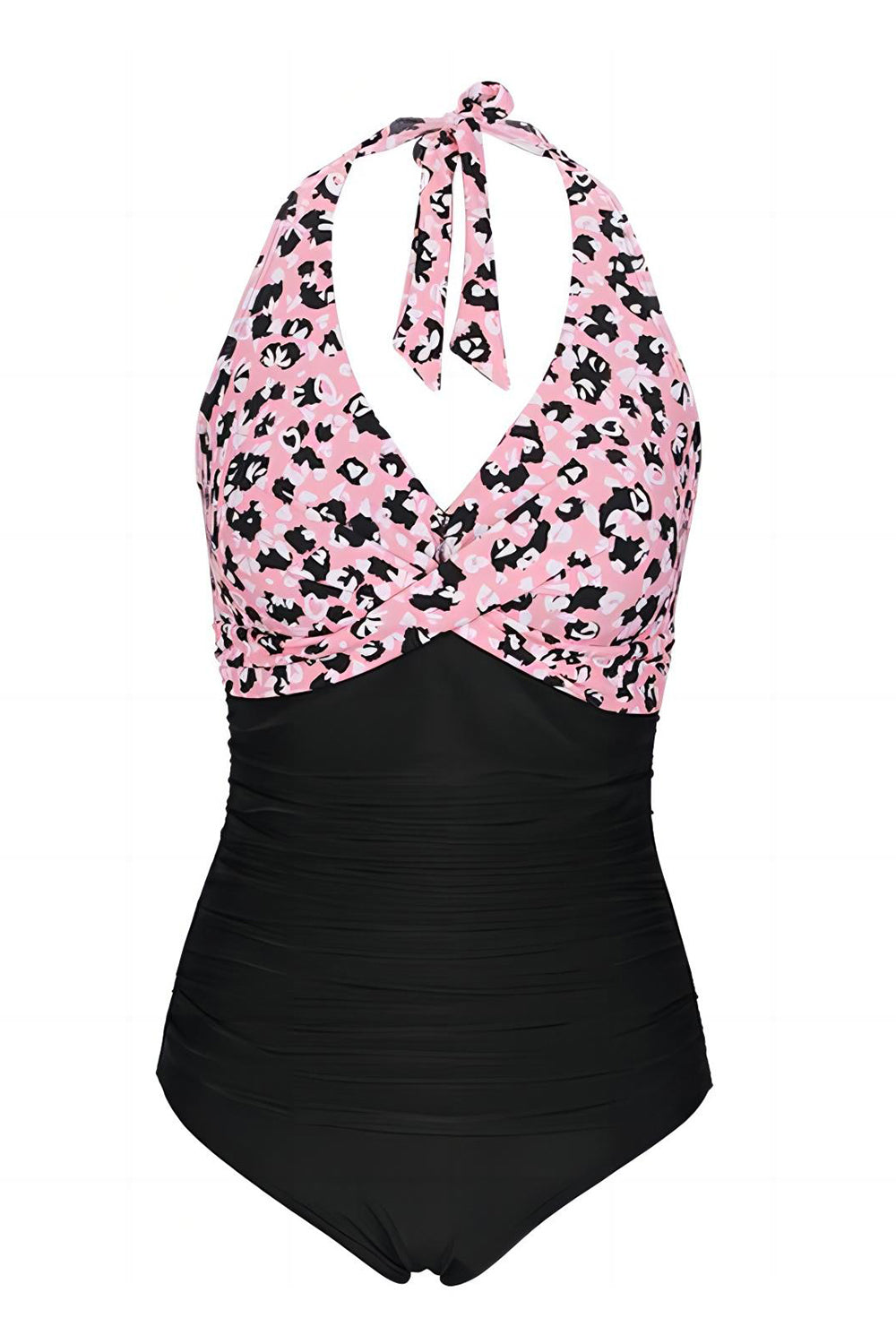 Estampado Halter Una Pieza Bañador
