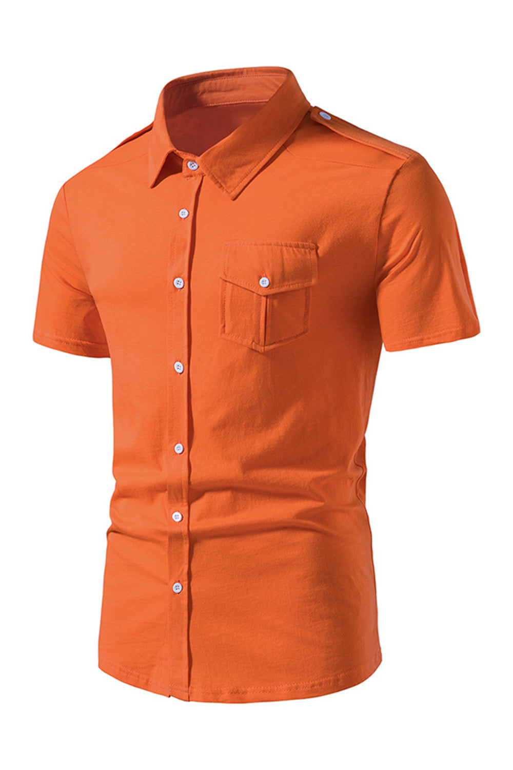 Negro Slim Fit Mangas Cortas Tops para Hombres
