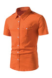 Negro Slim Fit Mangas Cortas Tops para Hombres