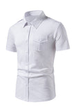 Negro Slim Fit Mangas Cortas Tops para Hombres