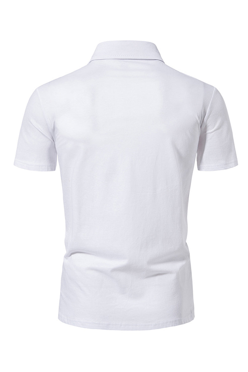 Negro Slim Fit Mangas Cortas Tops para Hombres