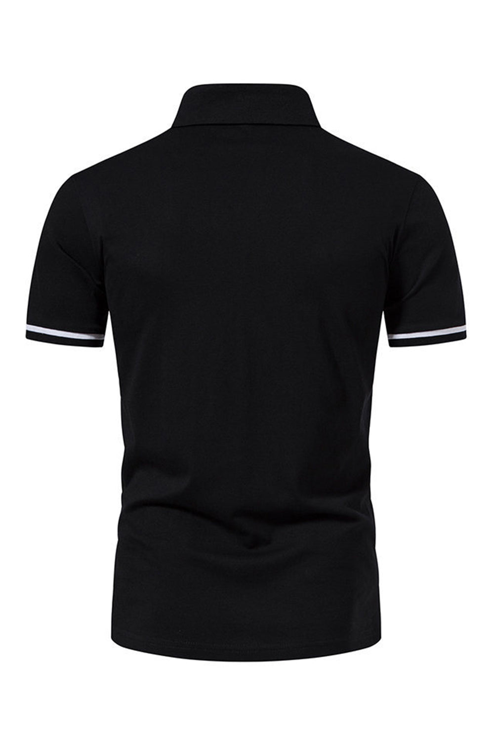 Casual Verano Mangas Cortas Tops de Hombre con Cremallera