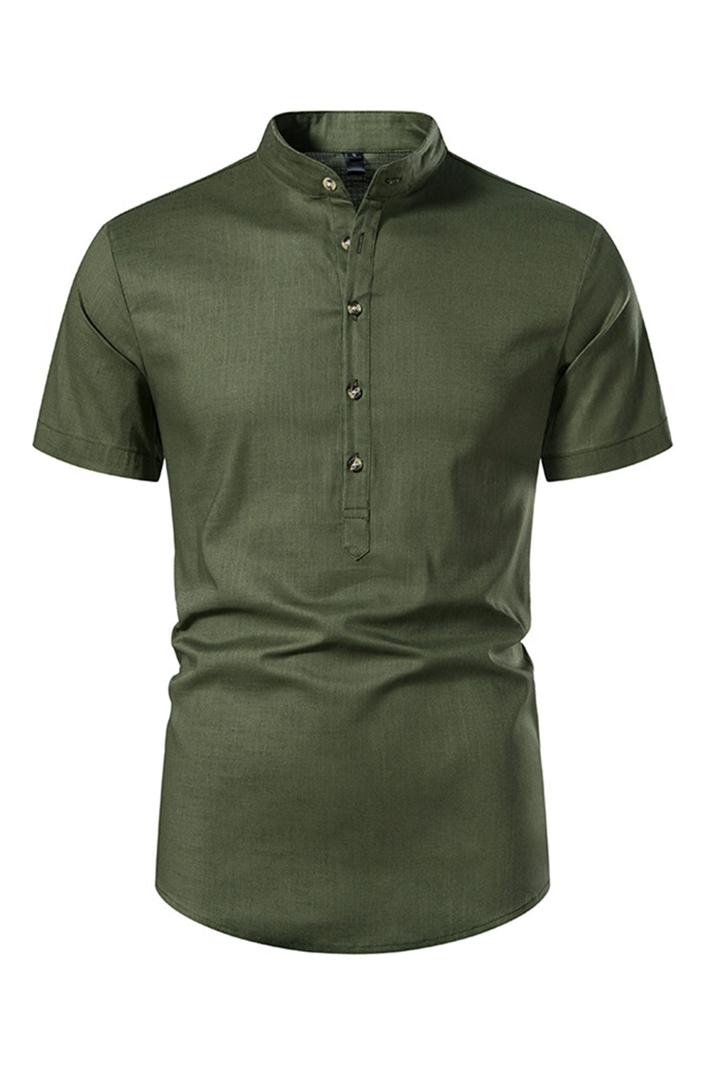 Slim Fit Blanco Buttons Camiseta de Verano