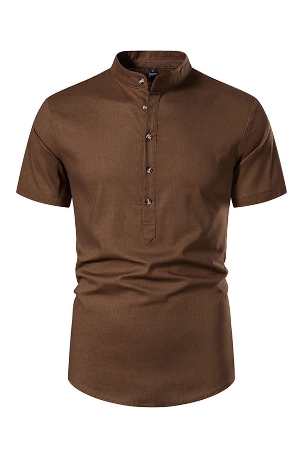 Slim Fit Blanco Buttons Camiseta de Verano