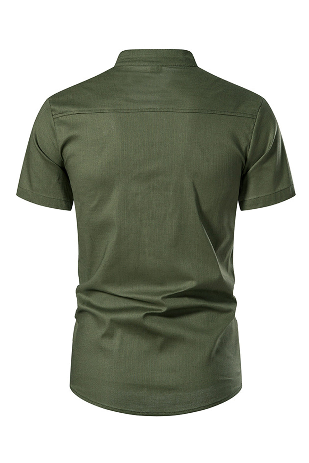 Slim Fit Blanco Buttons Camiseta de Verano