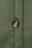 Slim Fit Blanco Buttons Camiseta de Verano