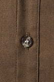 Slim Fit Blanco Buttons Camiseta de Verano