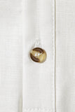 Slim Fit Blanco Buttons Camiseta de Verano