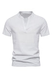 Cuello en V Mangas Cortas Camiseta de Verano