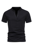 Cuello en V Mangas Cortas Camiseta de Verano