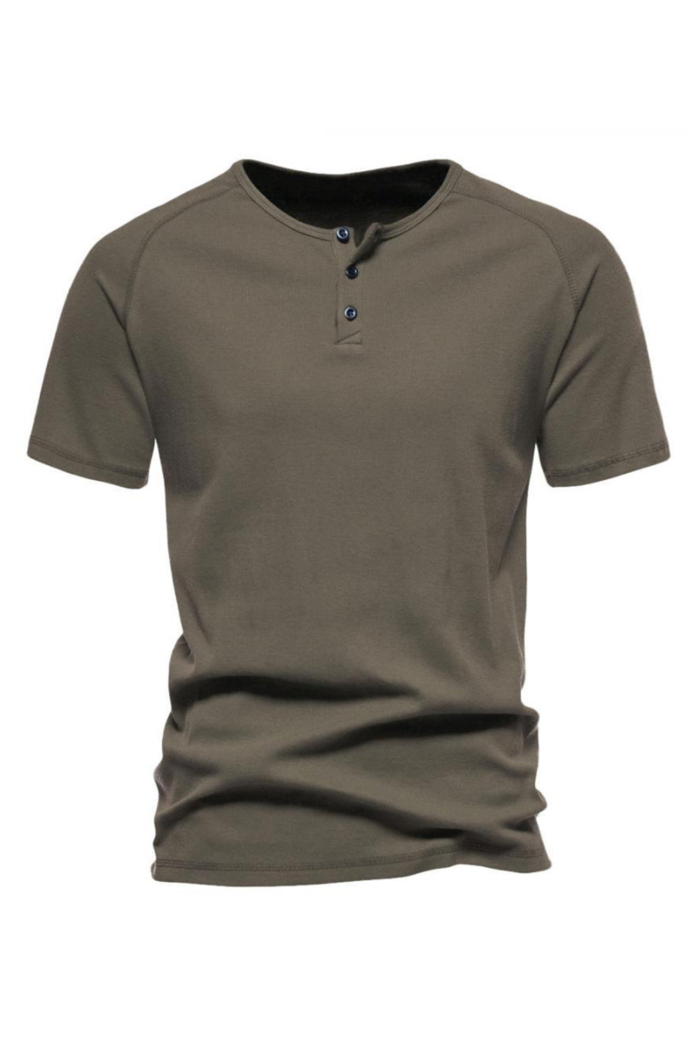 Botones Mangas Cortas Camiseta de Verano Casual