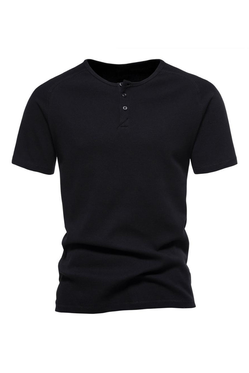 Botones Mangas Cortas Camiseta de Verano Casual
