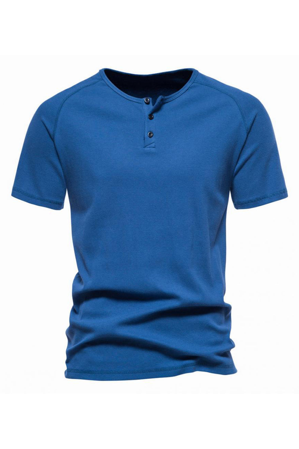Botones Mangas Cortas Camiseta de Verano Casual
