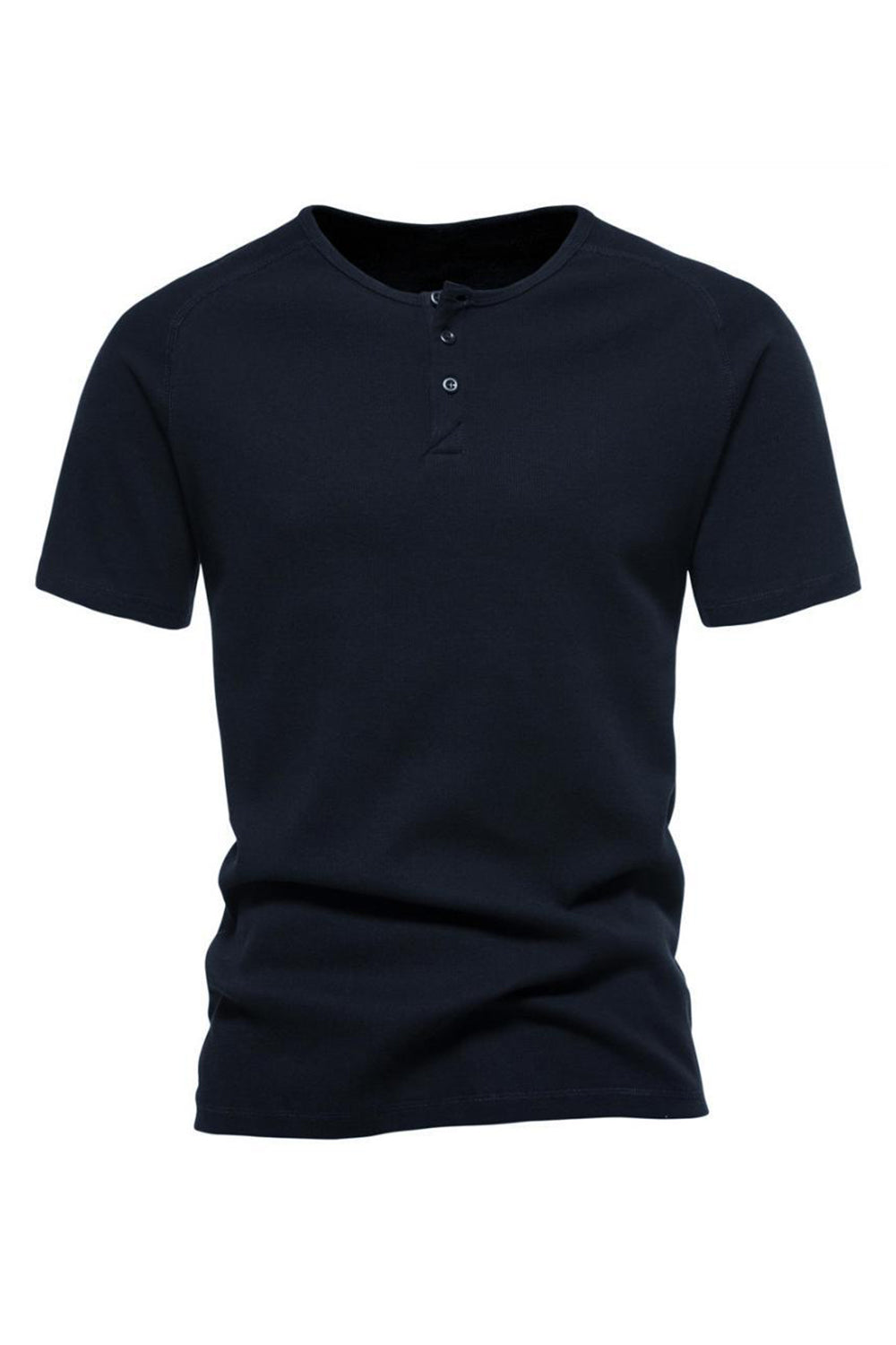 Botones Mangas Cortas Camiseta de Verano Casual
