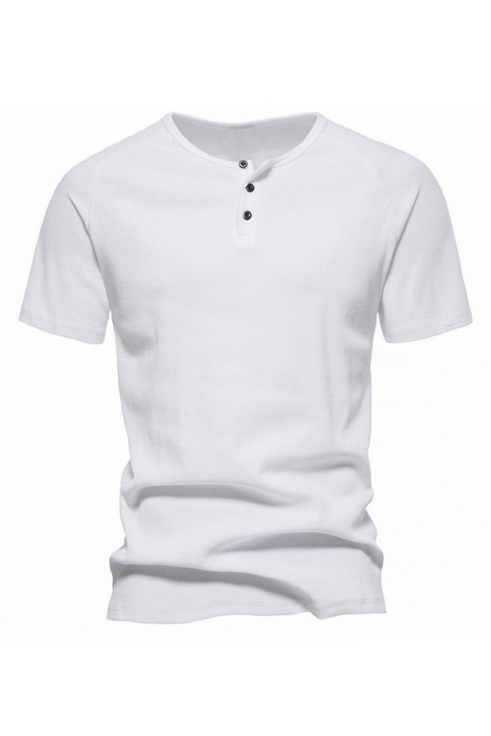 Botones Mangas Cortas Camiseta de Verano Casual