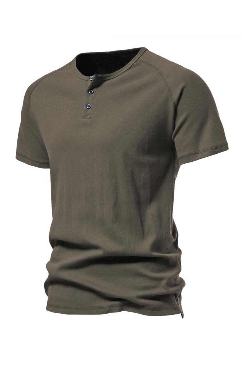 Botones Mangas Cortas Camiseta de Verano Casual