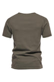 Botones Mangas Cortas Camiseta de Verano Casual