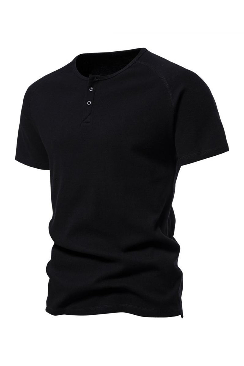 Botones Mangas Cortas Camiseta de Verano Casual