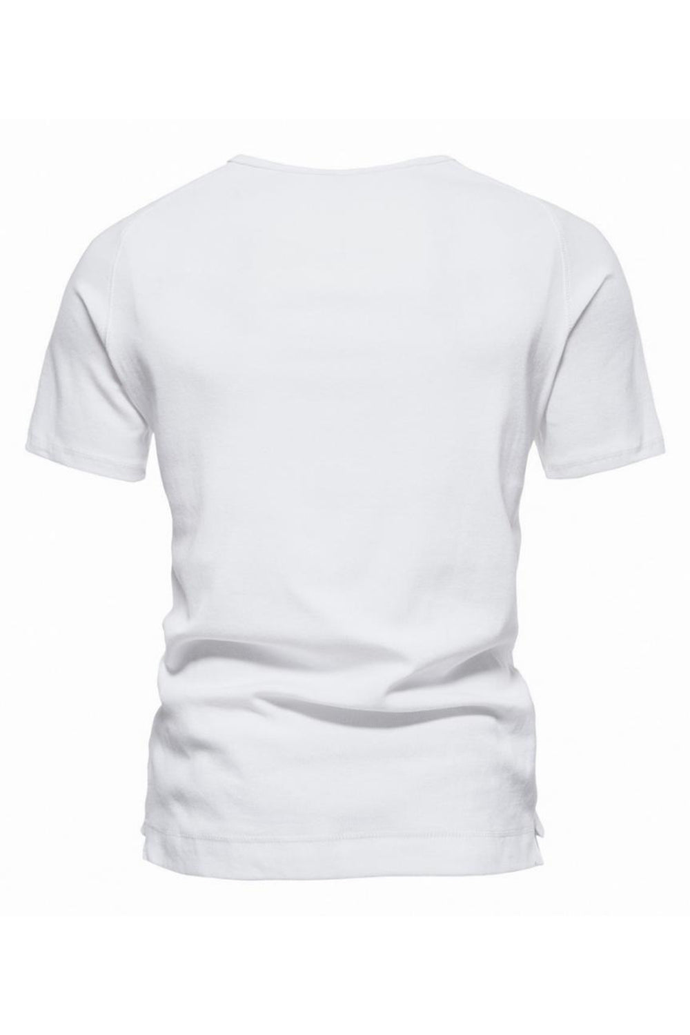 Botones Mangas Cortas Camiseta de Verano Casual
