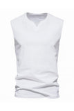 Camiseta Negro Sin Mangas Cuello en V