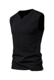 Camiseta Negro Sin Mangas Cuello en V